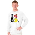 thumbnail image 1 of PACMAN I Love the 80s Cherry Fruit Long Sleeve TShirt Men Women Brisco Brands M, 1 of 6