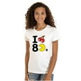 thumbnail image 1 of PACMAN I Love the 80s Cherry Fruit Women's T Shirt Ladies Tee Brisco Brands S, 1 of 5