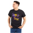 thumbnail image 1 of PACMAN Louisiana State Mardi Gras Men's Graphic T Shirt Tees Brisco Brands S, 1 of 6