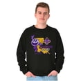 thumbnail image 1 of PACMAN Louisiana State Mardi Gras Sweatshirt for Men or Women Brisco Brands S, 1 of 6