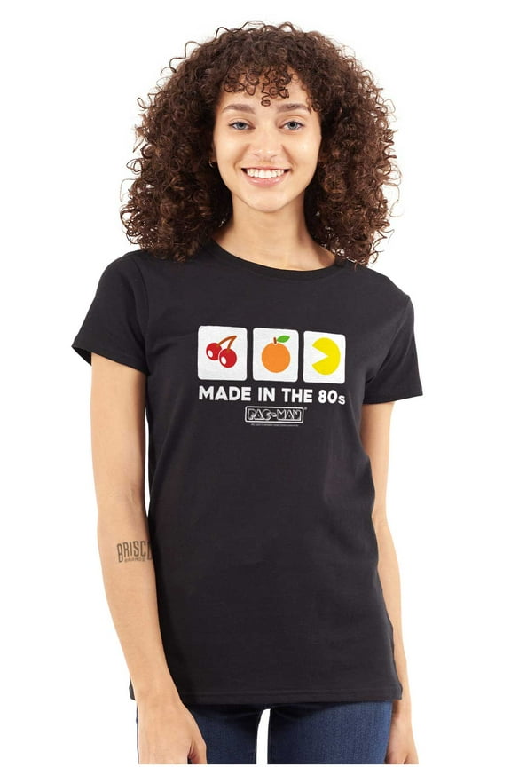 PACMAN Made in the 80s Vintage Women's T Shirt Ladies Tee Brisco Brands S