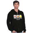 thumbnail image 1 of PACMAN Made in the 80s Vintage Zip Up Hoodie Men's Women's Brisco Brands S, 1 of 6