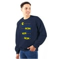 thumbnail image 1 of PACMAN Nom Nom Hungry Foodie Gamer Sweatshirt for Men or Women Brisco Brands L, 1 of 6