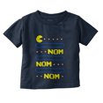 thumbnail image 1 of PACMAN Nom Nom Hungry Foodie Gamer Toddler Boy Girl T Shirt Infant Toddler Brisco Brands 7T, 1 of 6