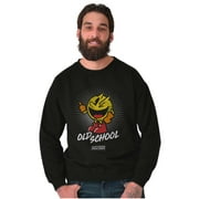 PACMAN Old School 1980s Video Game Sweatshirt for Men or Women Brisco Brands 2X