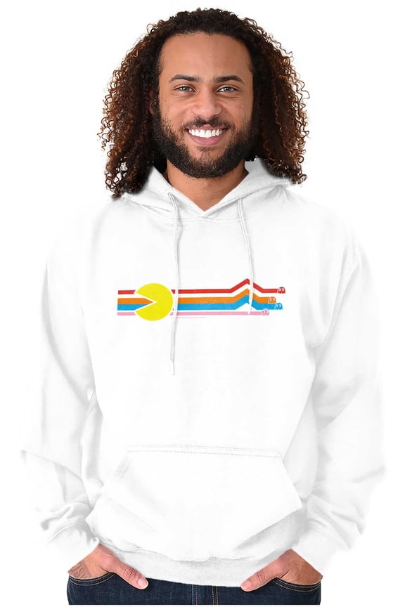 PACMAN Retro 80s Arcade Game Classic Unisex Plus Size Hoodie Brisco Brands 5X