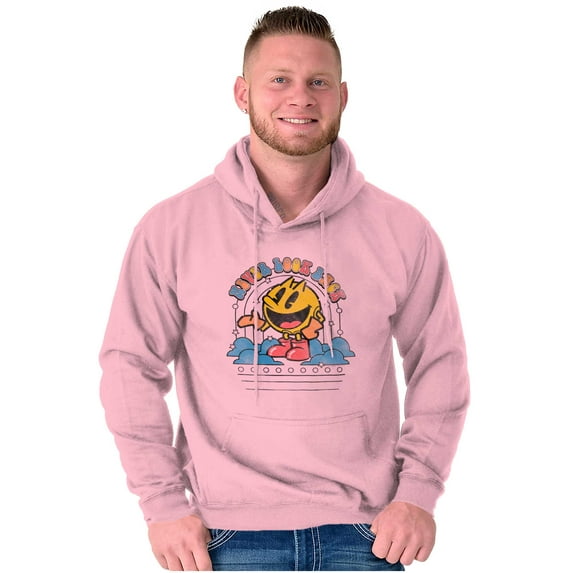 PACMAN Retro Never Look Back Hoodie Sweatshirt Women Men Brisco Brands S