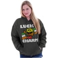 thumbnail image 1 of PACMAN Saint Paddys Lucky Charm Hoodie Sweatshirt Women Men Brisco Brands 3X, 1 of 6
