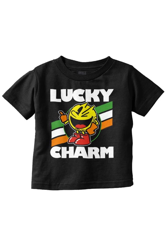 PACMAN Saint Paddys Lucky Charm Toddler Boy Girl T Shirt Infant Toddler Brisco Brands 2T
