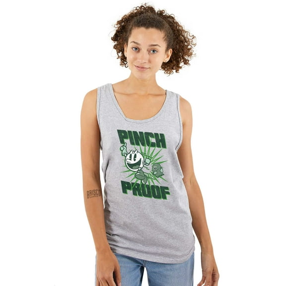 PACMAN Saint Paddys Pinch Proof Tank Top T Shirts Men Women Brisco Brands S