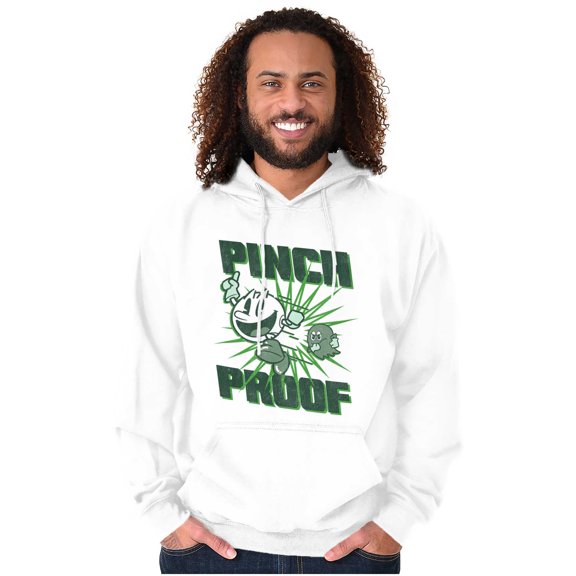 PACMAN Saint Paddys Pinch Proof Unisex Plus Size Hoodie Brisco Brands 2X
