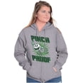 thumbnail image 1 of PACMAN Saint Paddys Pinch Proof Zip Up Hoodie Men's Women's Brisco Brands S, 1 of 6