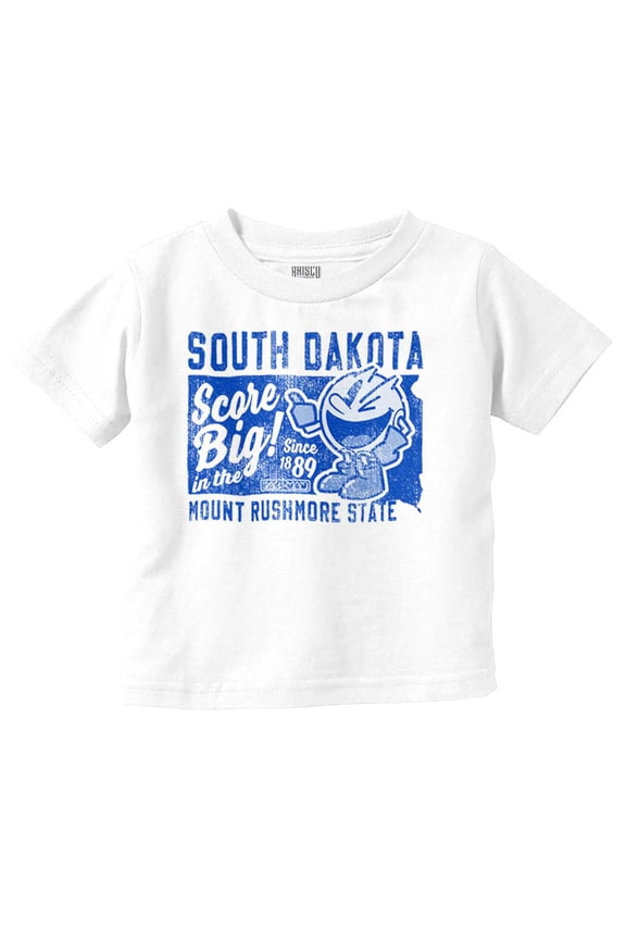 PACMAN Score Big South Dakota State Toddler Boy Girl T Shirt Infant Toddler Brisco Brands 12M