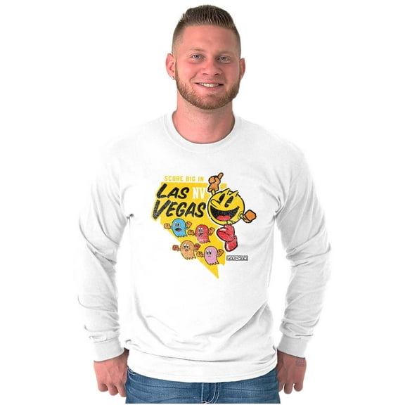 PACMAN Score Big in Las Vegas Nevada Long Sleeve TShirt Men Women Brisco Brands S