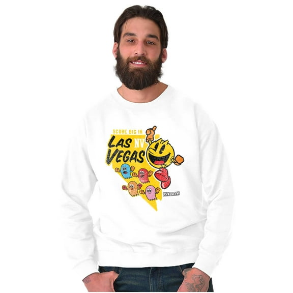PACMAN Score Big in Las Vegas Nevada Sweatshirt for Men or Women Brisco Brands S