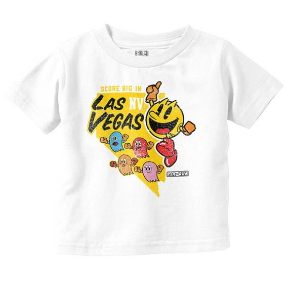 PACMAN Score Big in Las Vegas Nevada Toddler Boy Girl T Shirt Infant Toddler Brisco Brands 6M