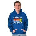 thumbnail image 1 of PACMAN Snack Attack Hungry Hangry Hoodie Sweatshirt Women Men Brisco Brands L, 1 of 2