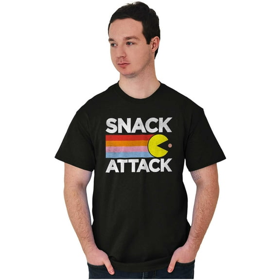 PACMAN Snack Attack Hungry Hangry Men's Graphic T Shirt Tees Brisco Brands S