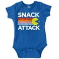 thumbnail image 1 of PACMAN Snack Attack Hungry Hangry Romper Boys or Girls Infant Baby Brisco Brands NB, 1 of 7