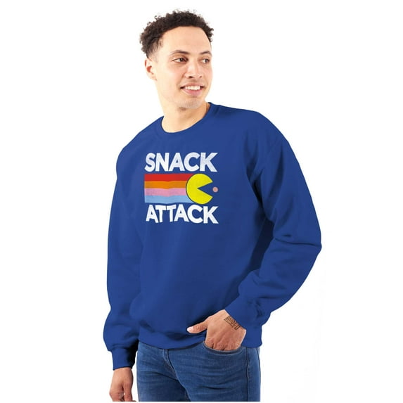 PACMAN Snack Attack Hungry Hangry Unisex Plus Size Sweatshirt Brisco Brands 5X