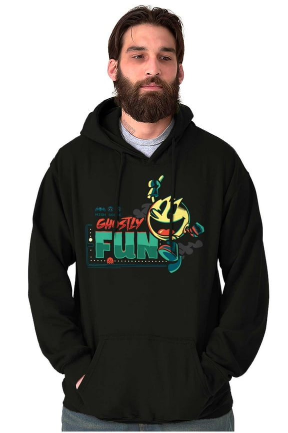 PACMAN Spooky Halloween Ghostly Fun Hoodie Sweatshirt Women Men Brisco Brands S