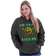 thumbnail image 1 of PACMAN St Paddys Catch Me Kiss Me Hoodie Sweatshirt Women Men Brisco Brands S, 1 of 6