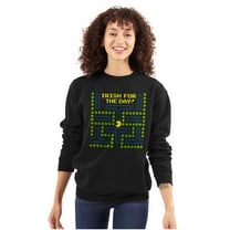 PACMAN St Paddys Irish For The Day Sweatshirt for Men or Women Brisco Brands S
