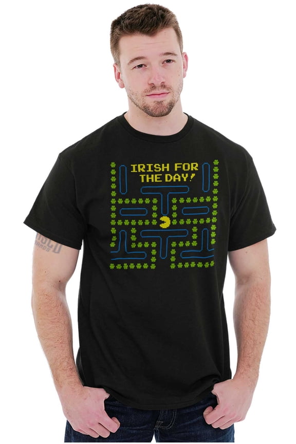 PACMAN St Paddys Irish For The Day Unisex Plus Size Graphic Tee Brisco Brands 3X