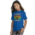 thumbnail image 1 of PACMAN Stay Hungry Funny Food Gamer Crewneck T Shirts Boy Girl Teen Brisco Brands X, 1 of 6