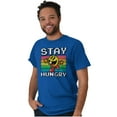 thumbnail image 1 of PACMAN Stay Hungry Funny Food Gamer Men's Graphic T Shirt Tees Brisco Brands 3X, 1 of 5