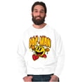 thumbnail image 1 of PACMAN Video Arcade Game Fire Logo Sweatshirt for Men or Women Brisco Brands S, 1 of 6