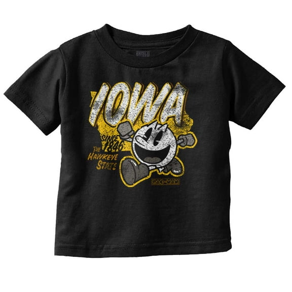 PACMAN Video Arcade Game Iowa State Toddler Boy Girl T Shirt Infant Toddler Brisco Brands 6M