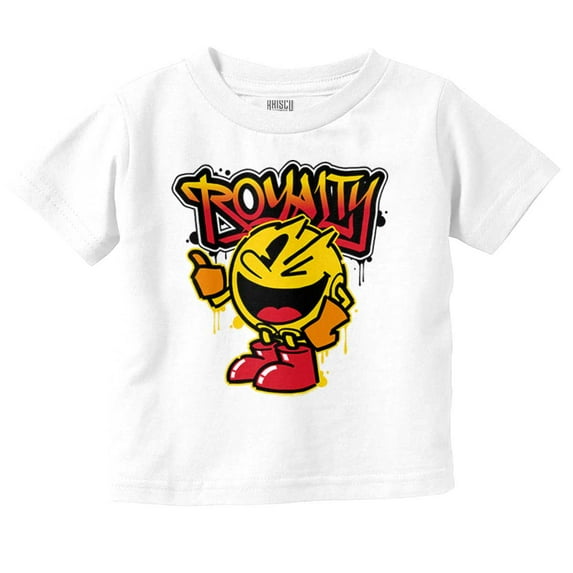 PACMAN Video Arcade Game Royalty Toddler Boy Girl T Shirt Infant Toddler Brisco Brands 24M