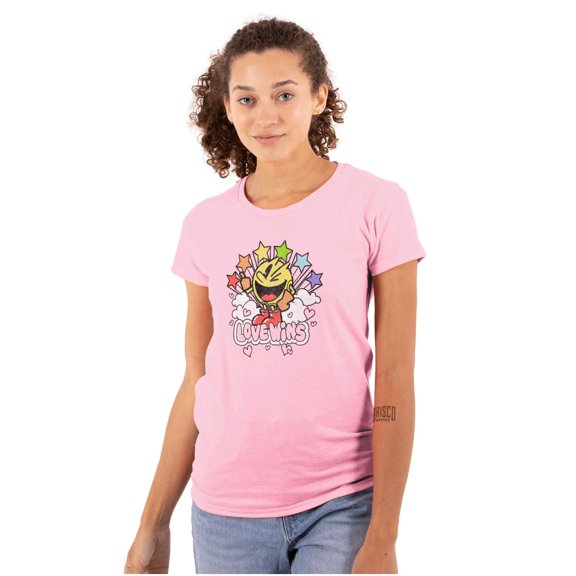PACMAN Vintage Pride Love Wins Women's T Shirt Ladies Tee Brisco Brands L