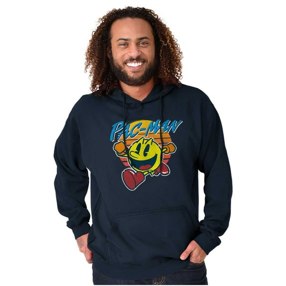 PACMAN Vintage Retro Video Game Unisex Plus Size Hoodie Brisco Brands 5X