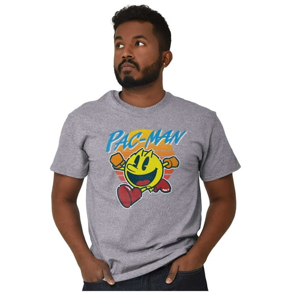 PACMAN Vintage Retro Video Game Men's Graphic T Shirt Tees Brisco Brands S