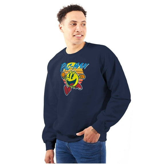 PACMAN Vintage Retro Video Game Unisex Plus Size Sweatshirt Brisco Brands 2X