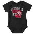 thumbnail image 1 of PACMAN Wisconsin State Leveling Up Romper Boys or Girls Infant Baby Brisco Brands NB, 1 of 6