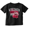 thumbnail image 1 of PACMAN Wisconsin State Leveling Up Toddler Boy Girl T Shirt Infant Toddler Brisco Brands 6M, 1 of 5