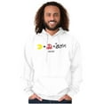 thumbnail image 1 of PACMAN and Blinky 80s Math Equation Hoodie Sweatshirt Women Men Brisco Brands M, 1 of 6