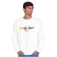 thumbnail image 1 of PACMAN and Blinky 80s Math Equation Unisex Plus Size Sweatshirt Brisco Brands 4X, 1 of 5