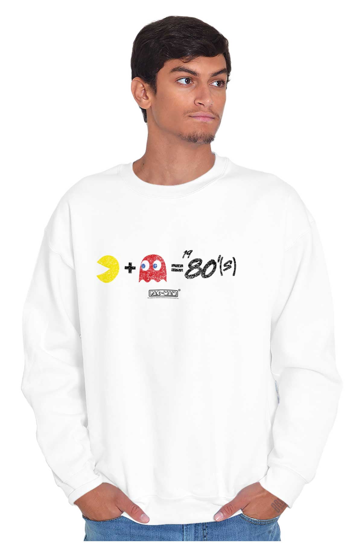 PACMAN and Blinky 80s Math Equation Unisex Plus Size Sweatshirt Brisco Brands 5X - Walmart.com