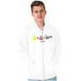thumbnail image 1 of PACMAN and Blinky 80s Math Equation Zip Up Hoodie Men's Women's Brisco Brands L, 1 of 6