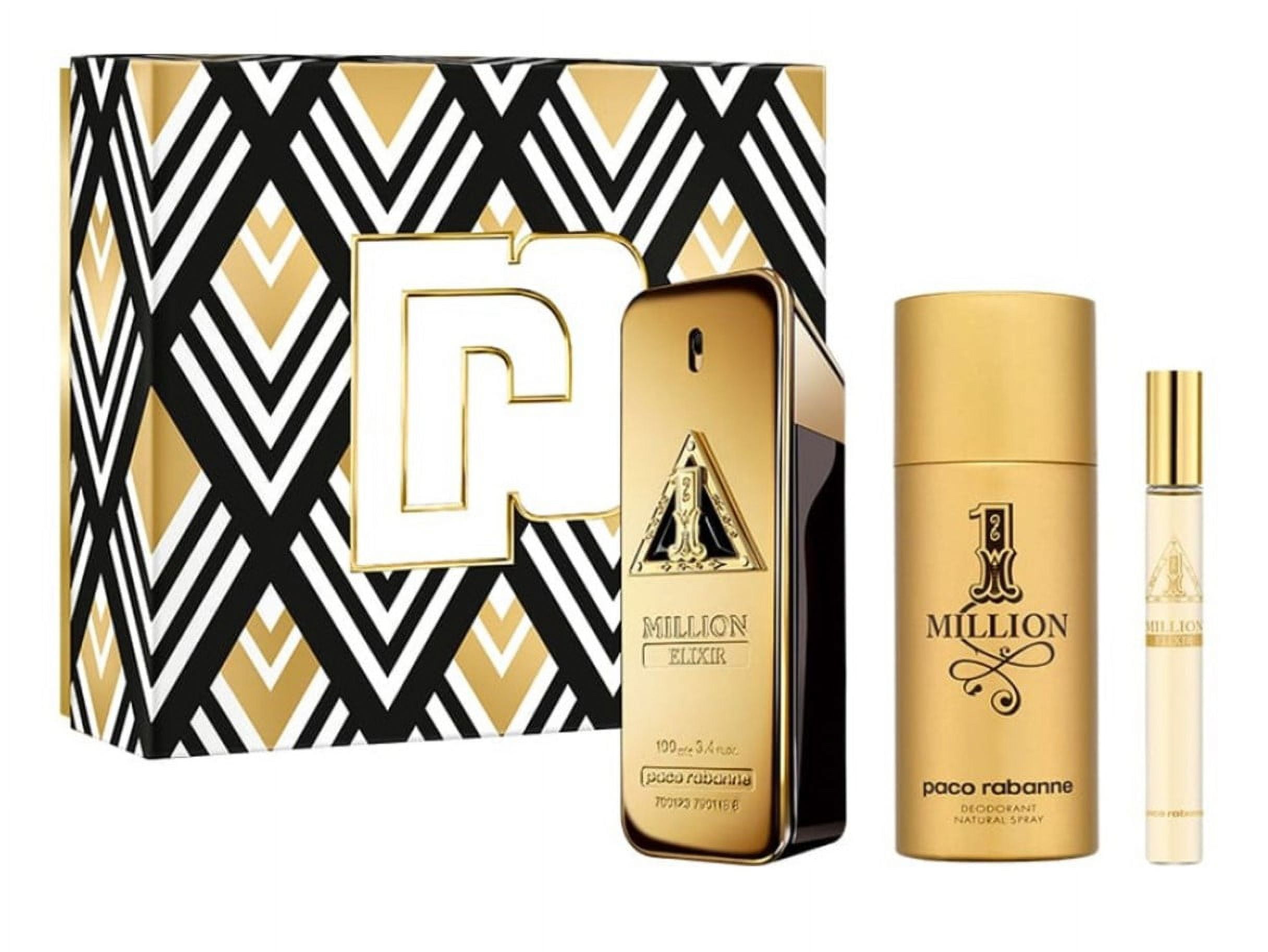 Paco One Million Elixir Men's Cologne Perfume Set: 3.4oz Parfum