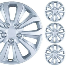 BDK Honda Civic Style Hubcaps Wheel Cover 14 Silver Replica Cover 4 Pieces ABS Plastic Material Walmart