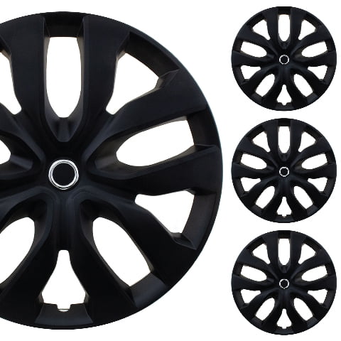 Black hubcaps 17 inch hotsell