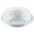 thumbnail image 1 of PACTOGO Disposable 5" Aluminum Foil Tart Pan with Clear Dome Lid | 5 Inch Round Cake Pan for Baking Personal Mini Pies, | Oven Safe Tins Easy Stack & Store, Freeze & Reheat (Pack of 50 Sets), 1 of 9