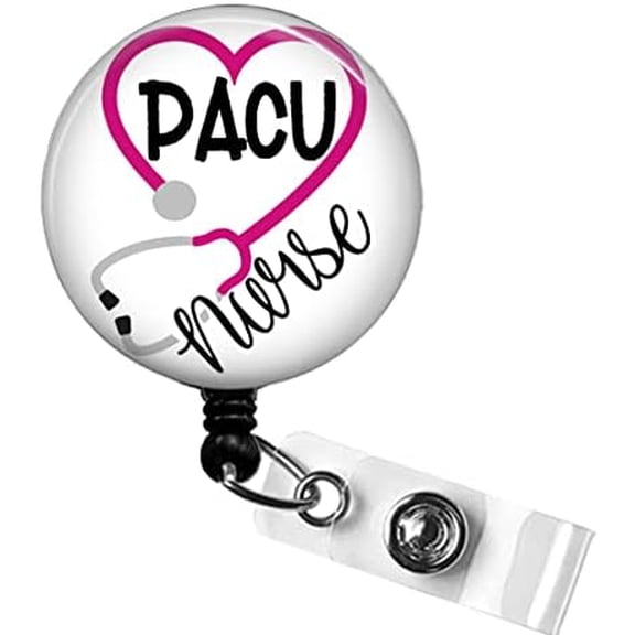 PACU Nurse Badge Reel, Post Anesthesia Care Unit Badge Holder, Recovery Room Nurse Badge, OR Nurse