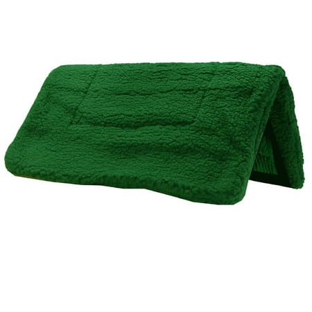 PAD SADDLE WESTERN FLEECE NON-SLIP GREEN