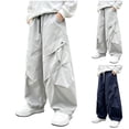 thumbnail image 1 of PADFRYBK Cargo Sweatpants For Boys Sports Sweatpants Elastic Waist Joggers Work Pants With Large Pockets 5-15 Years, 1 of 6